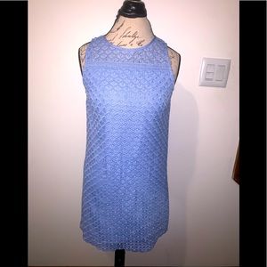 Loft outlet light blue lace dress in size 2P
